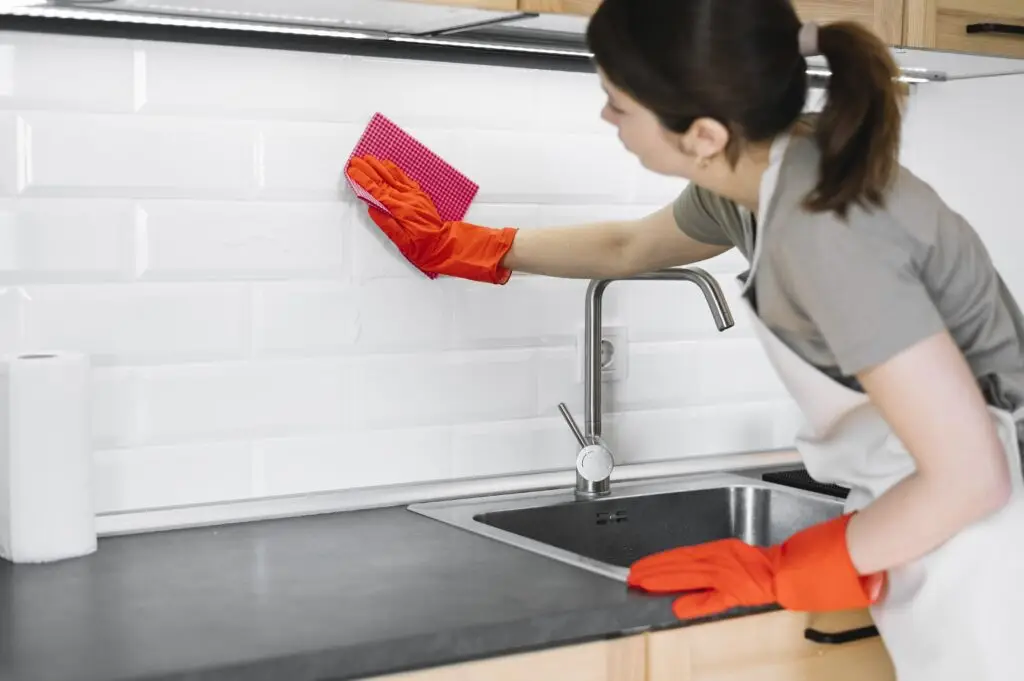 How to Clean Kitchen Backsplash Tile and Grout Safely?
